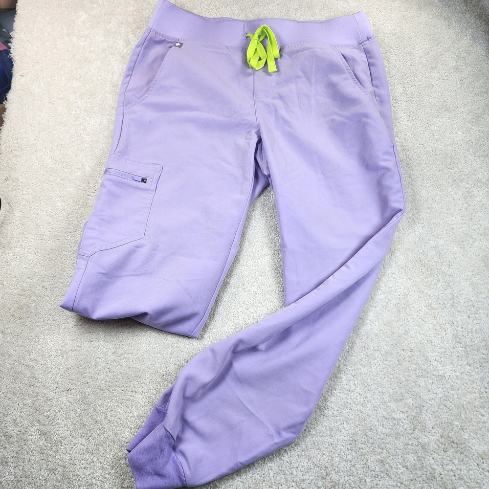 Figs Scrub Pants Size S Purple Jogger Technical Collection Slim Fit Scrubs